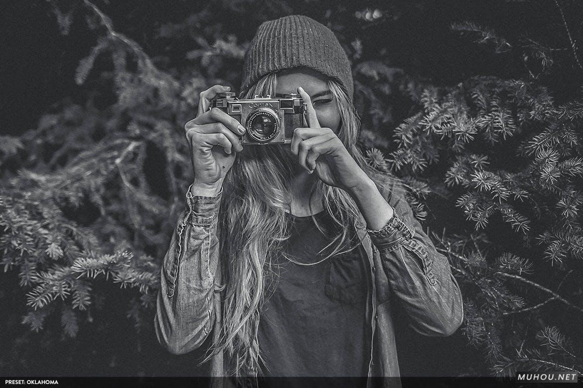 LR预设-专业黑白单色效果调色预设20套（哑光黑白，高对比度黑白等） Monochromatic Vol. 1 - 20 Lightroom Presets插图3