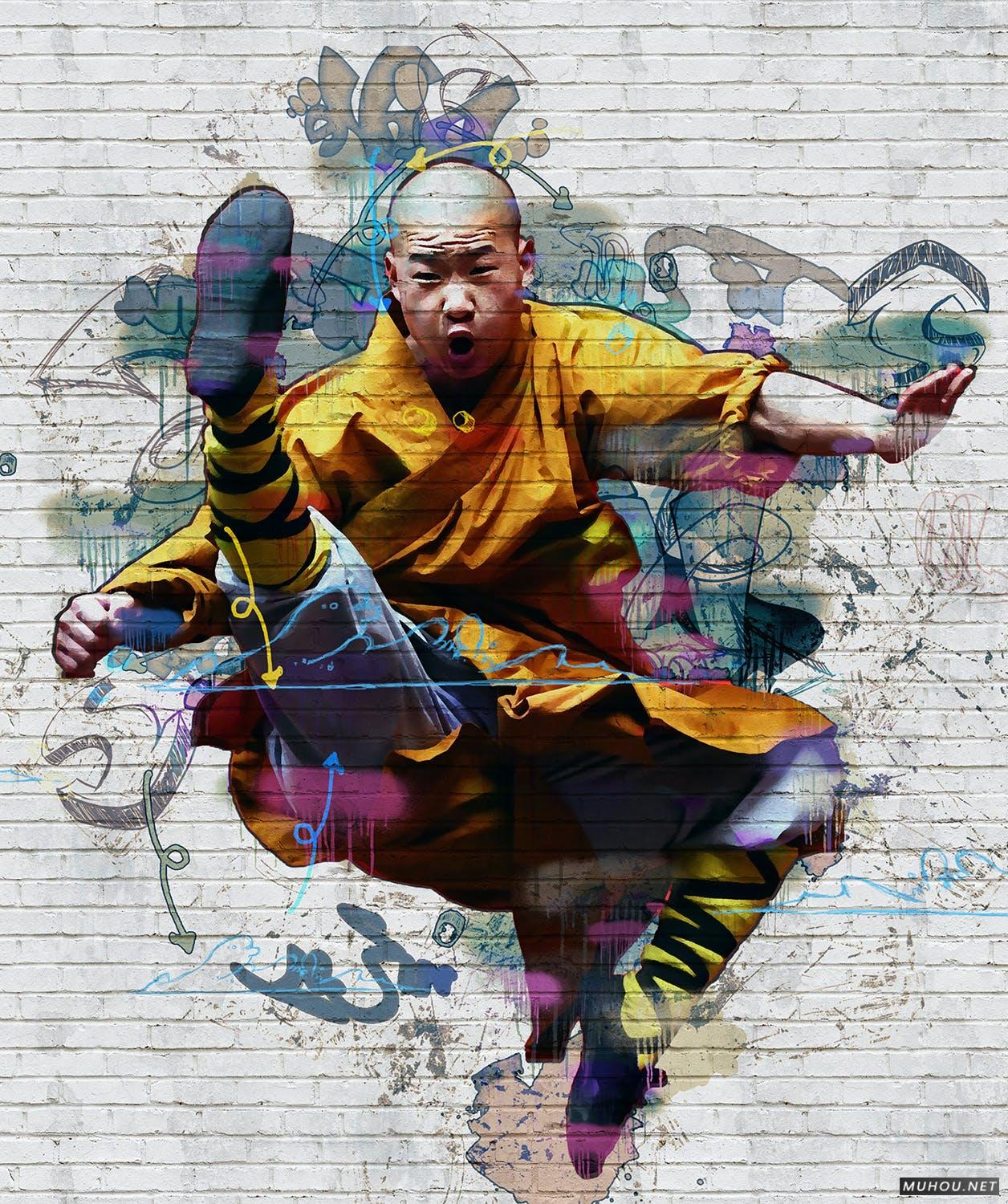 PS动作-一键照片转换成酷炫的街头涂鸦艺术品Street Art Photoshop Action插图5