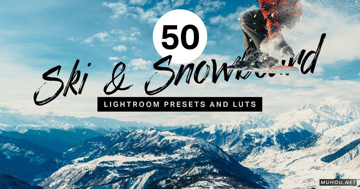 Luts调色预设-50套室外冬季运动滑雪冰雪节色调 50 Ski & Snowboard Lightroom Presets插图