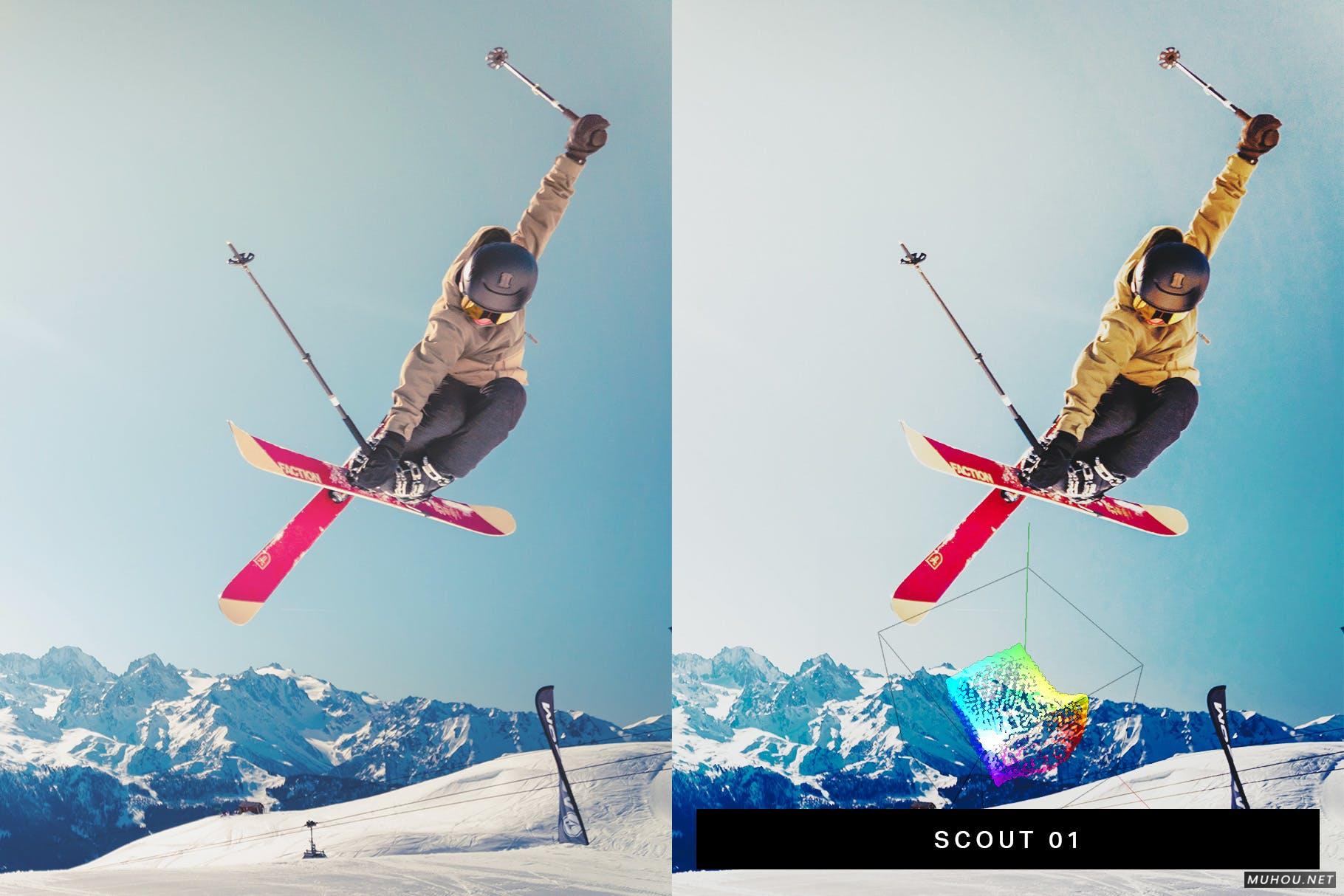 Luts调色预设-50套室外冬季运动滑雪冰雪节色调 50 Ski & Snowboard Lightroom Presets插图9