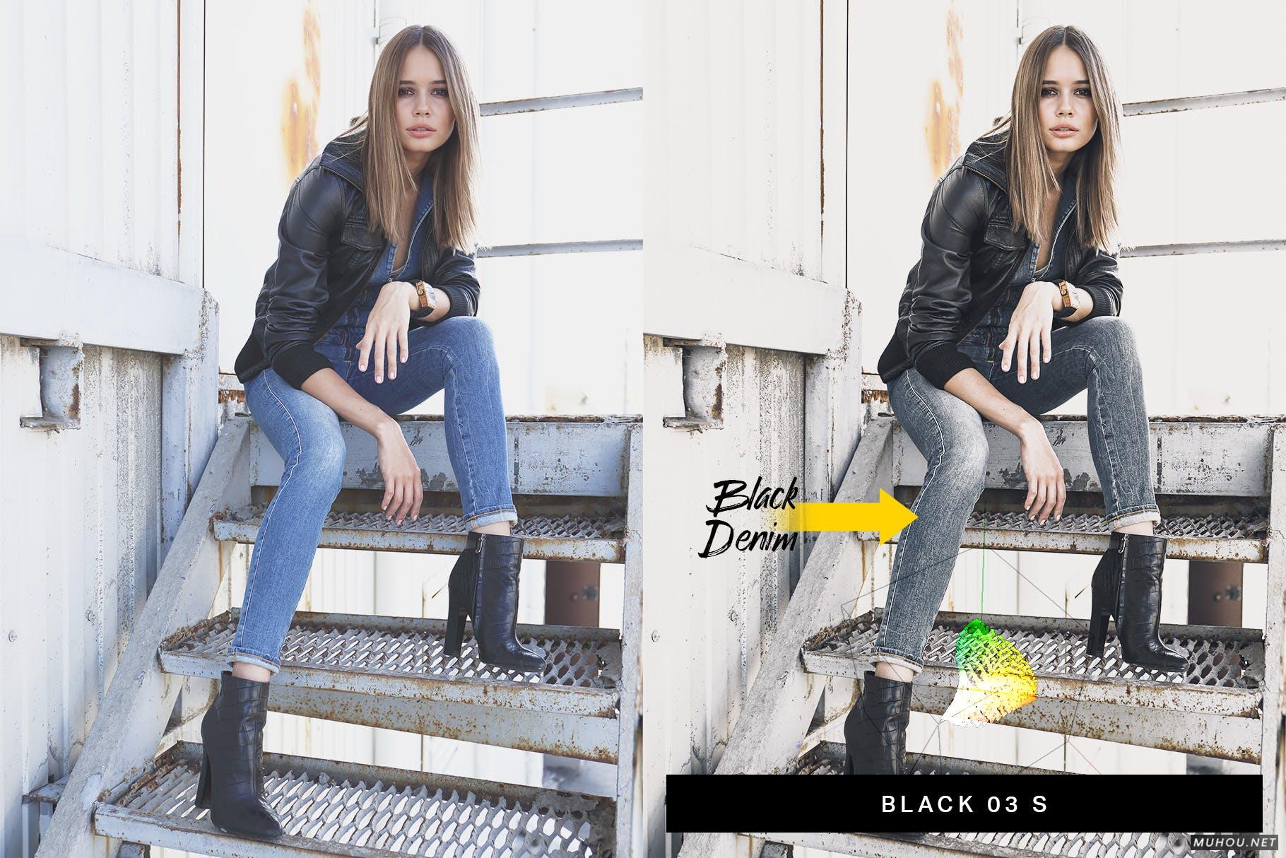 Luts调色预设-蓝色牛仔风格通透调色预设下载 50 Denim Fashion Lightroom Presets and LUTs插图8