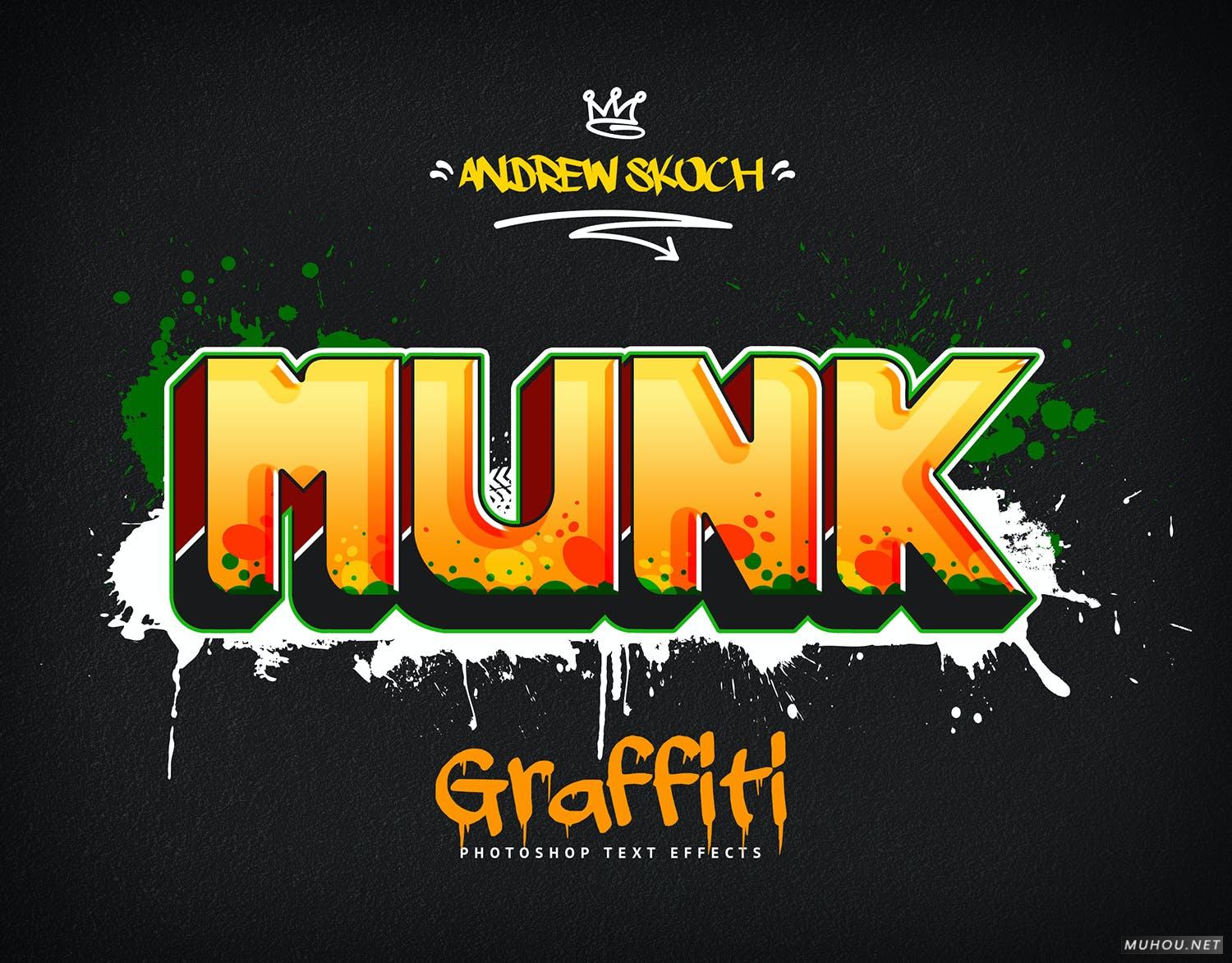 PS样式-艺术POP文字3D效果样式+PSD文件Graffiti Text Effects - 10 PSD - vol 3插图5