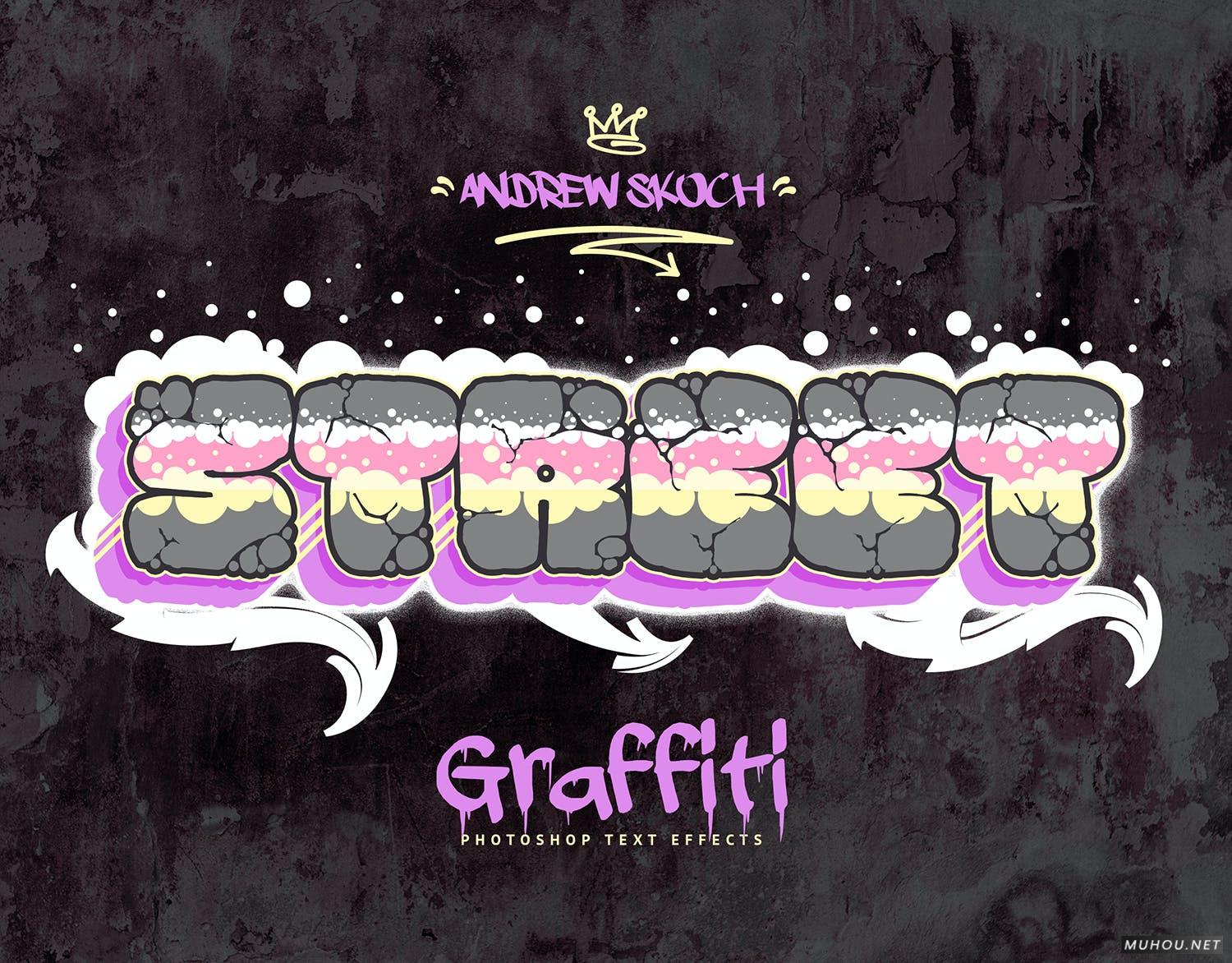 PS样式-艺术POP文字3D效果样式+PSD文件Graffiti Text Effects - 10 PSD - vol 3插图7