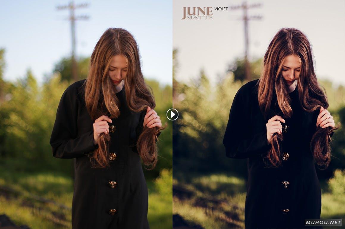 LR调色预设-增强肖像质感效果摄影滤镜下载June Matte Lightroom Presets插图4