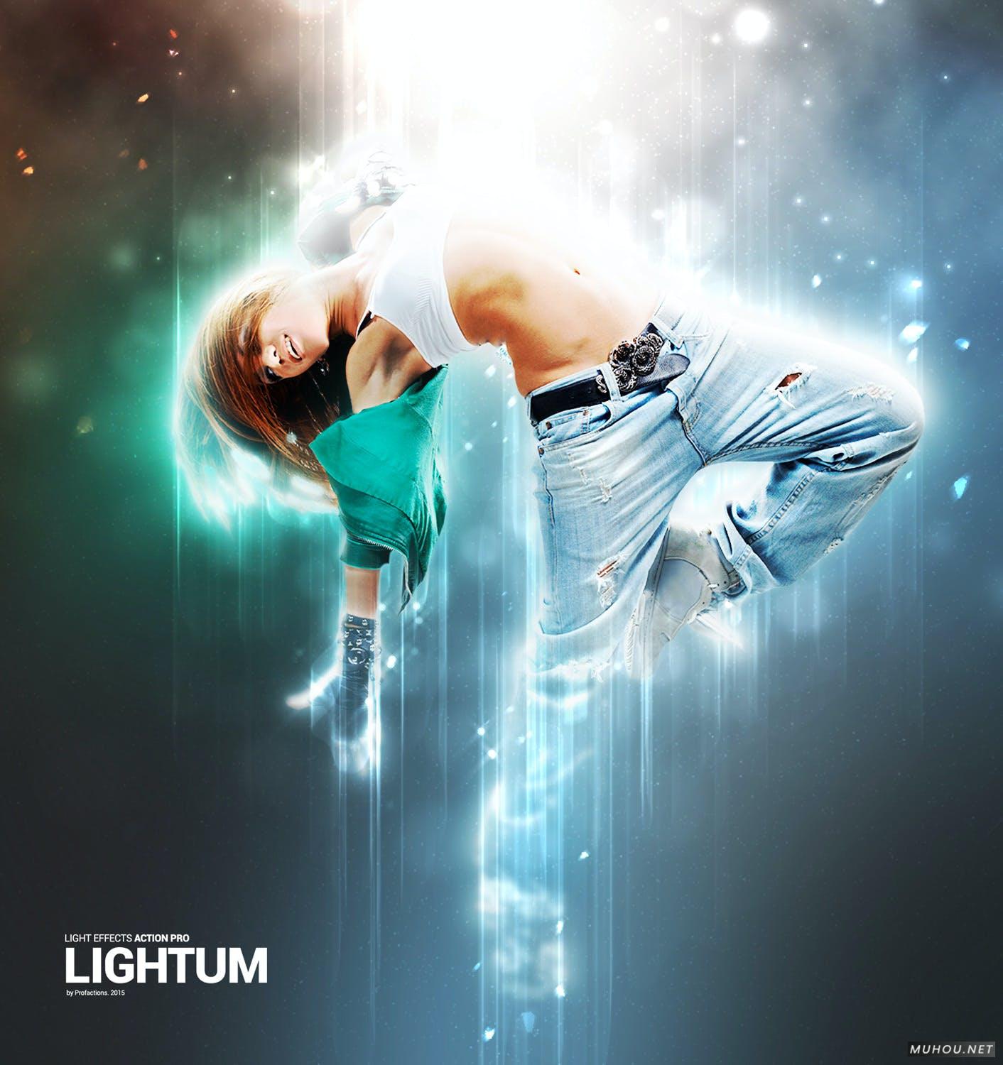 PS动作-物品光照效果漂亮的耀斑制作Lightum - Light Effects Photoshop Action插图3