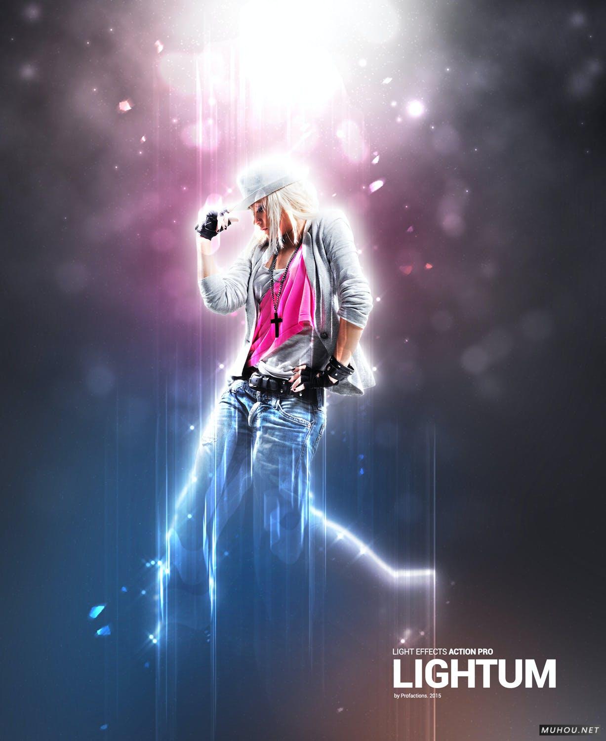 PS动作-物品光照效果漂亮的耀斑制作Lightum - Light Effects Photoshop Action插图5