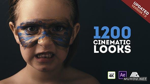 AE模板|1200种大气时尚外观电影色彩专业调色ffx预设AE模板视频素材 Cinematic Looks Presets Pack v7