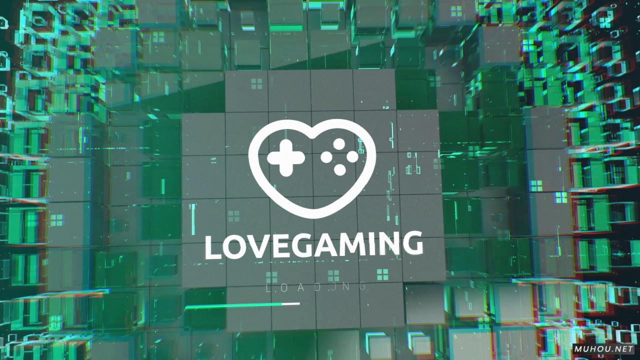 赛博科技体育现场logo标志AE视频模板