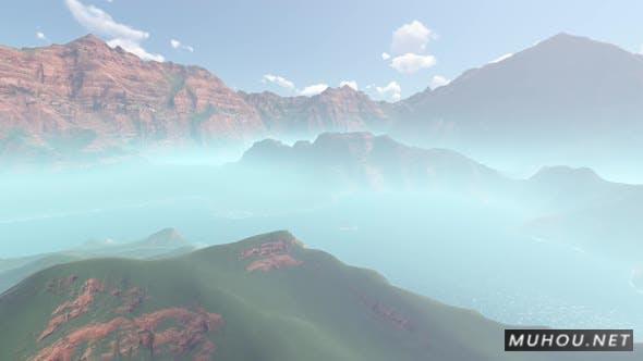 无人机航拍雾气弥漫山林视频素材 Mountain Clouds插图