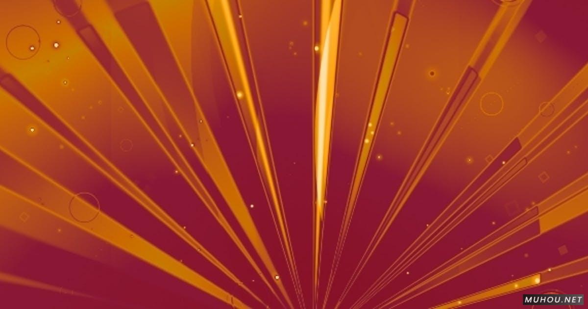 金色激光条纹放射循环动画背景视频Background Animation 08