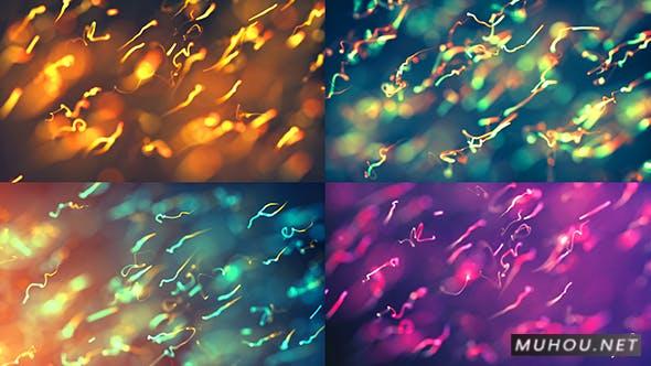 4套原始粒子创意波纹背景视频素材 Original Particles