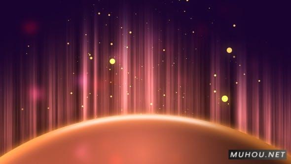 卡通星球上升的粒子光线背景视频Drapes Arcade插图