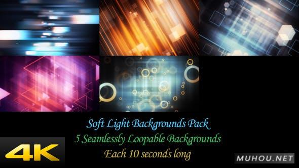 5组4K高清柔光背景素材视频下载Soft Light Backgrounds Pack插图