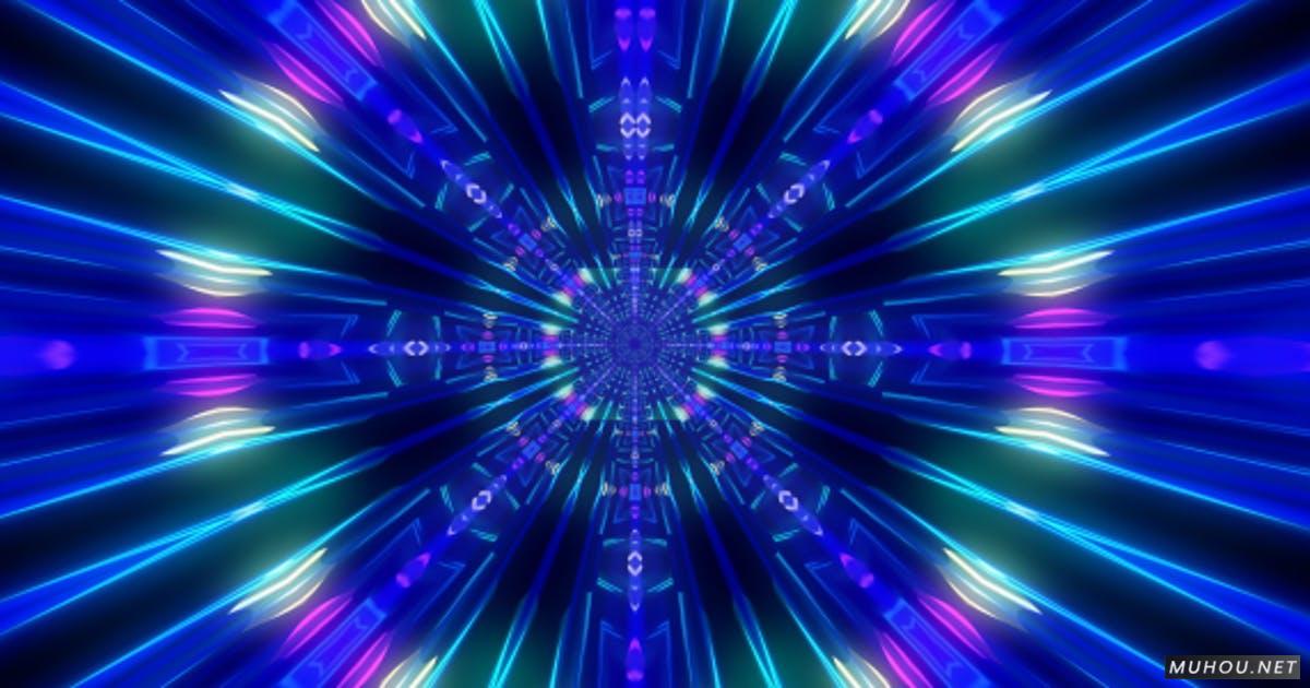 抽象七彩射线爆炸抽象艺术视频背景Abstract Colorful Rays 03