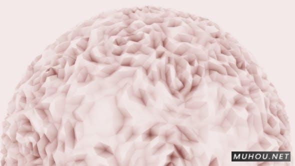 玫瑰前卫球形运动背景4K视频Rose Edgy Spherical Motion Background插图