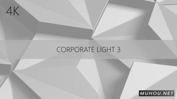 公司企业3D不规则三角形4K动态视频背景Corporate Light 3 4K插图
