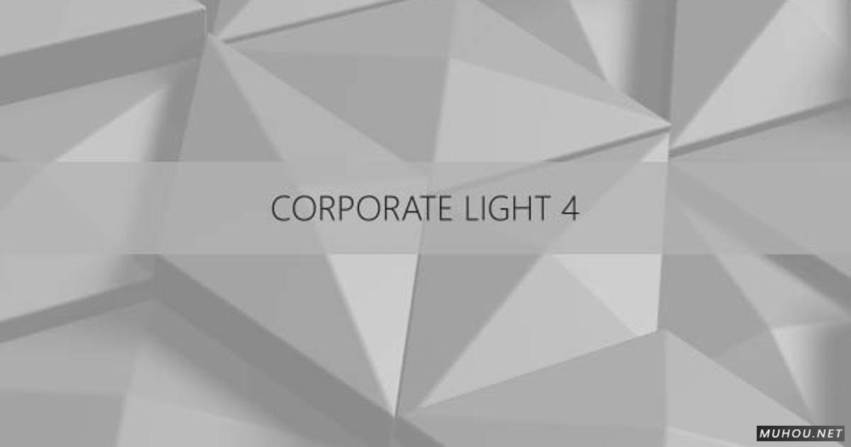 3D不规则表面简介动态背景视频素材Corporate Light 4