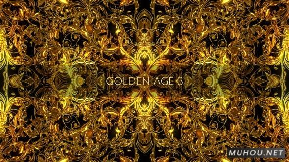 优美华丽的环境花纹雕刻高清VJ视频素材Golden Age 3插图