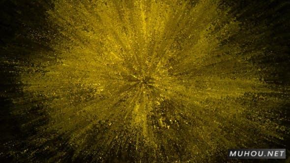 发光的抽象金色背景视频素材Glowing Abstract Golden Background插图