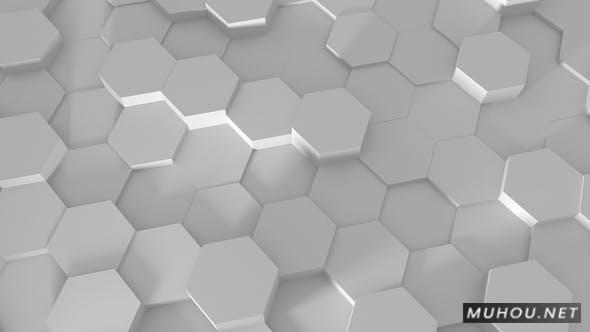 六边形蜂巢抽象艺术背景视频素材Hexagons 04插图