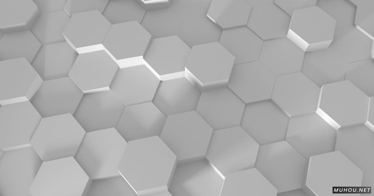 六边形蜂巢抽象艺术背景视频素材Hexagons 04