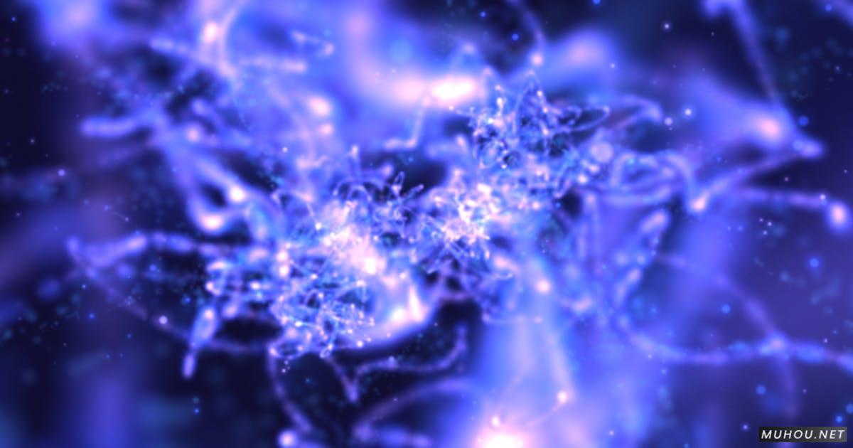神奇的能量波紫色神秘粒子视频素材Magical Energy Waves 01