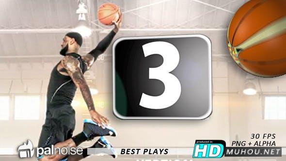 12套最佳篮球倒计时体育运动视频素材Best Plays Basketball Countdown (12-Pack)插图