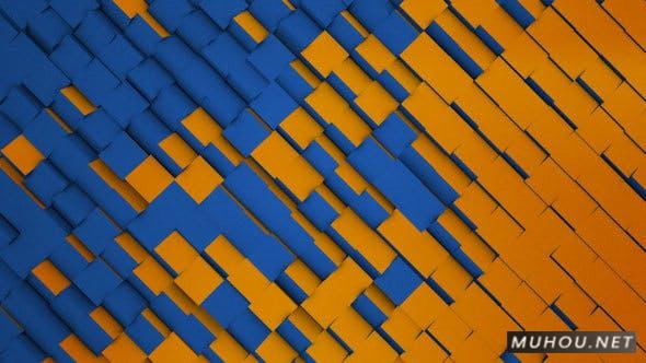 倾斜画面叠加带通道转场视频素材cubestransition05