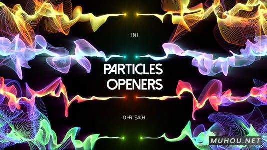 粒子爆炸能量汇聚logo片头视频素材Particle Explosion Opener