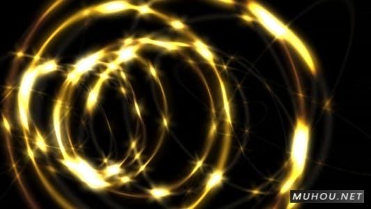 金色炫目戒指光圈过渡转场素材视频Golden Dazzling Rings插图