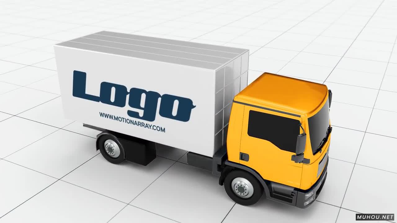 卡车上的动态标志#Truck LogoAE视频模板