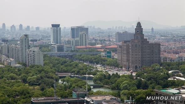 中国江苏省苏州城市景观延时4K视频素材Suzhou City View in Jiangsu Province of East China Timelapse插图