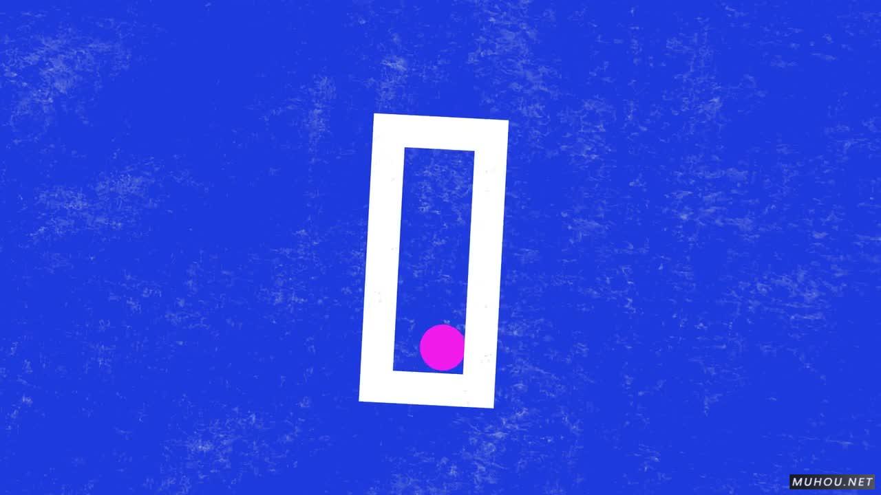 创意弹跳球logo标志ae视频模板