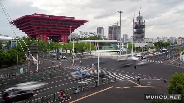 世博会上海馆中国美术馆 2010 延时视频素材插图