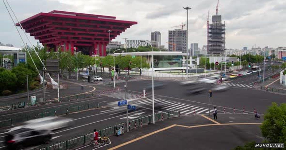 世博会上海馆中国美术馆 2010 延时视频素材