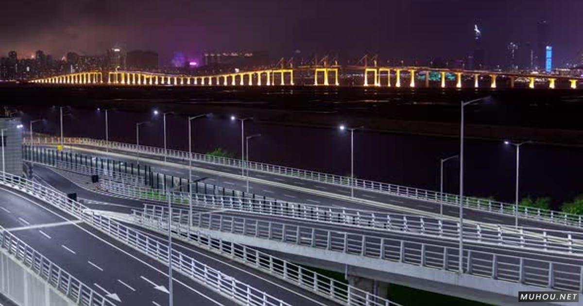 Amizade在中国的香港珠海Macau桥延时视频素材