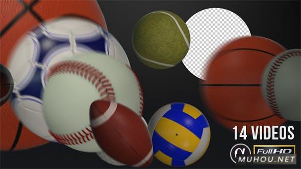 运动球过渡-14 组视频素材下载插图