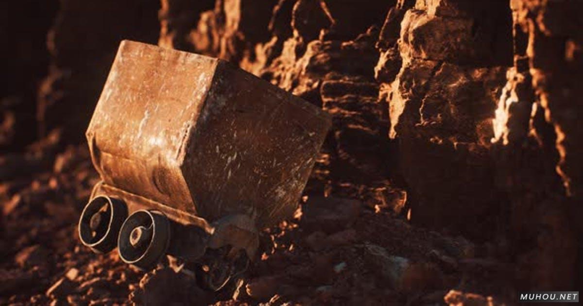 淘金热期间用来搬运矿石的废弃金矿手推车4K实拍视频