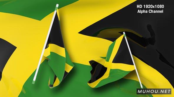 国旗过渡-牙买加转场视频素材下载插图