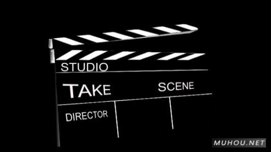 Clapperboard电影场记板视频开场过渡转场素材插图