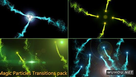 高级能量粒子过渡转场视频素材4组插图