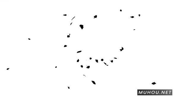 墨水滴在湿纸流动滴落高清视频素材插图