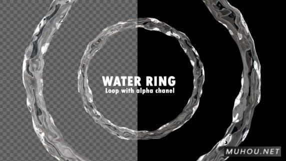 水环三维水圈放大带通道4K视频素材插图