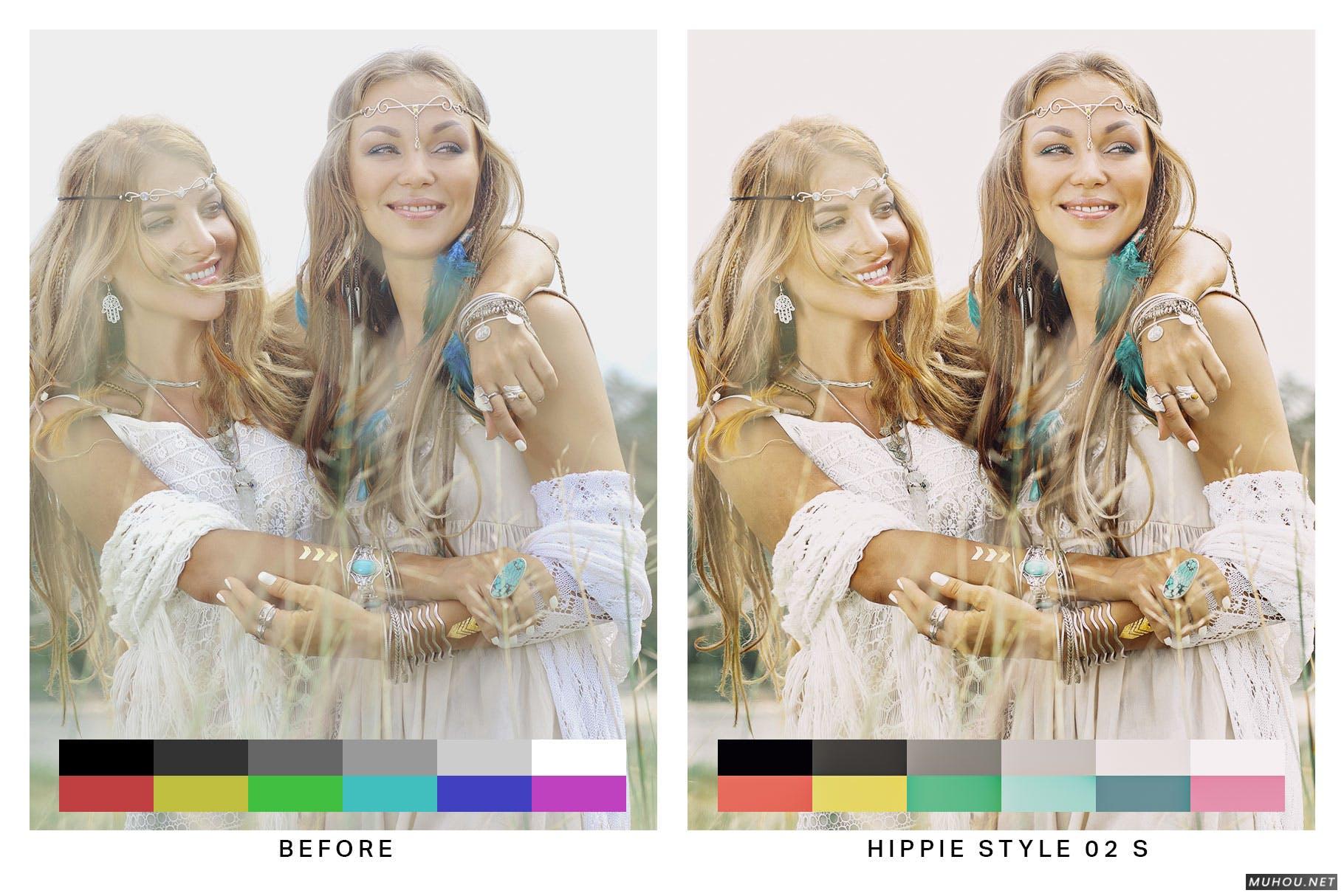 Luts调色预设-50个波希米亚风格清淡风视频调色50 Bohemian Lightroom Presets and LUTs插图8