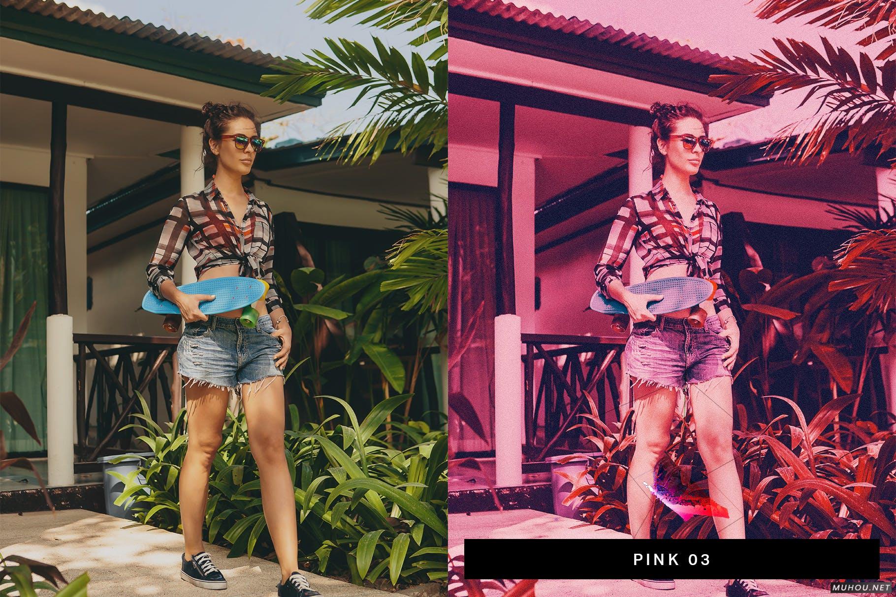 Luts调色预设-50套数字红外照相机和模拟红外胶片调色滤镜 50 Infrared Vibe Lightroom Presets and LUTs插图10