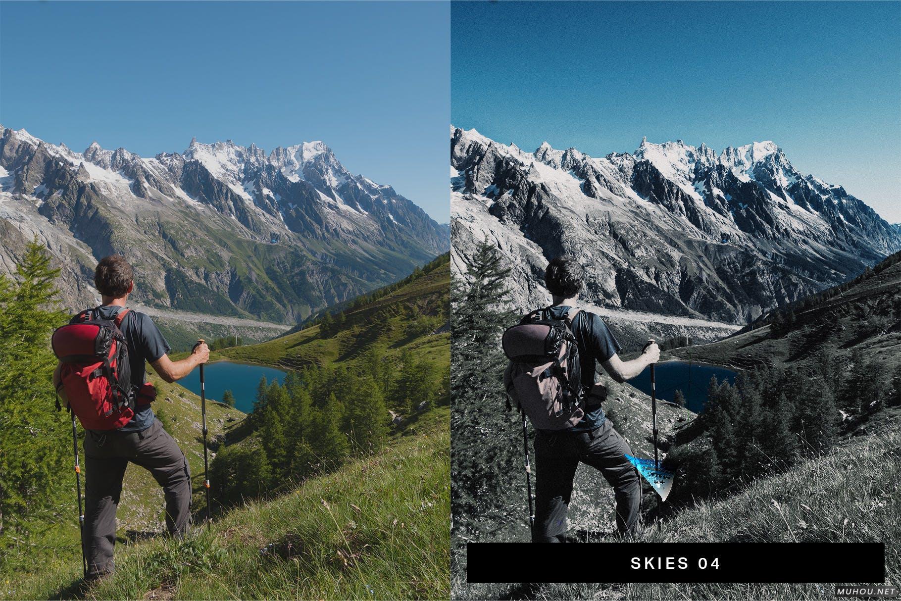 Luts调色预设-50套数字红外照相机和模拟红外胶片调色滤镜 50 Infrared Vibe Lightroom Presets and LUTs插图12