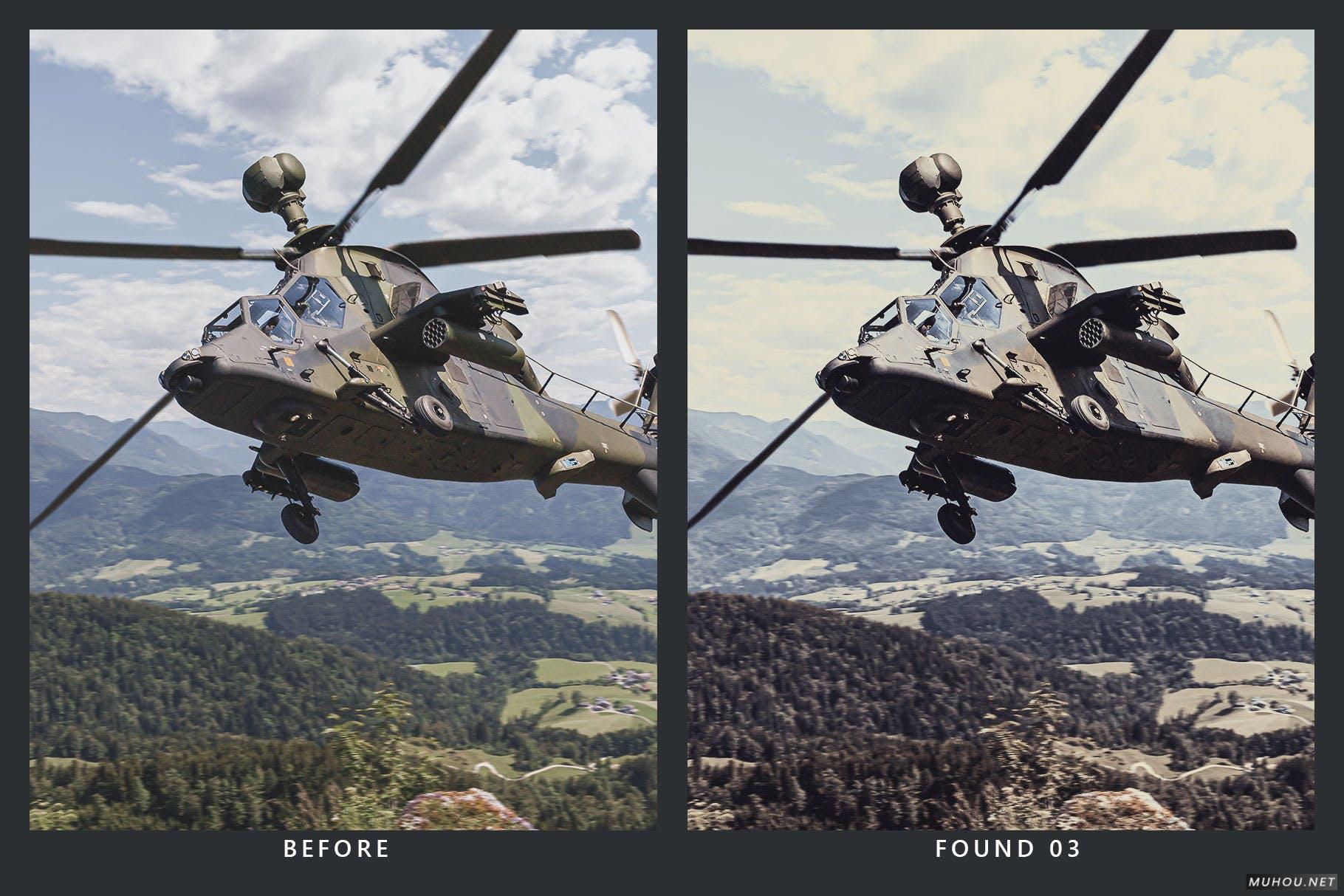 Luts调色预设-20套军事战争 二战胶片色调滤镜20 Wartime Lightroom Presets and LUTs插图8