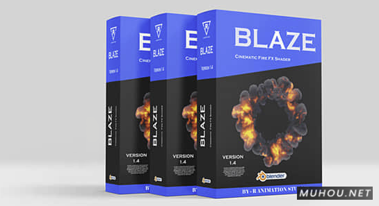 Blender插件-火焰烟雾爆炸特效生成插件 Blender Market – Blaze V1.4 + 使用教程插图