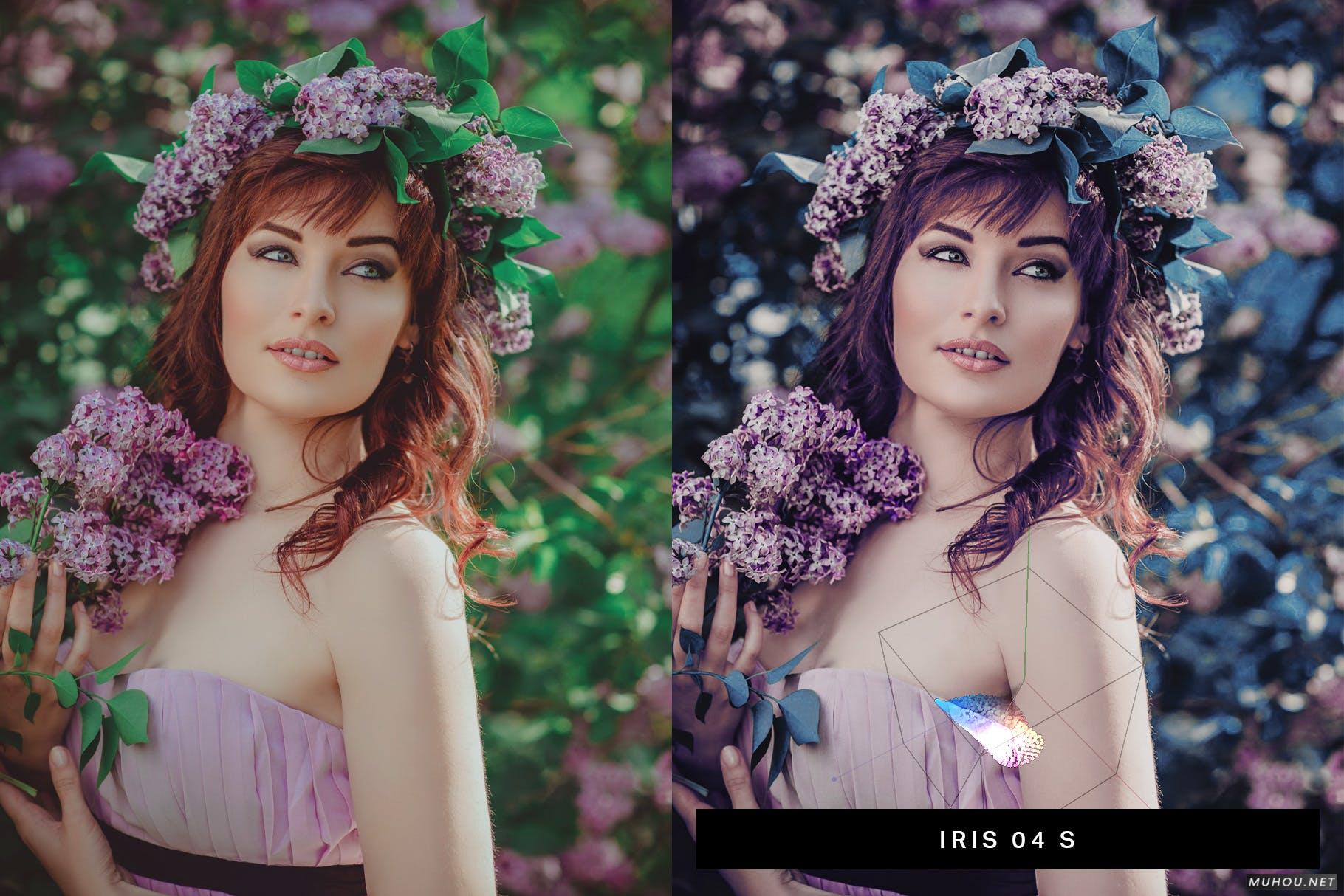 Luts调色预设-50套性感紫色色调女性肖像调色滤镜 50 Lavender Lightroom Presets and LUTs插图9