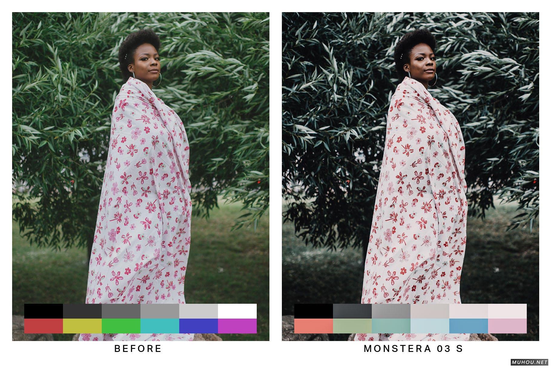 Luts调色预设-50组户外胶片暗色黑暗色调调色效果 50 Moody Green Lightroom Presets插图11